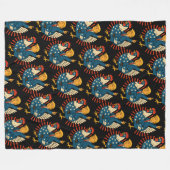 Chicken Jockey Trump Funny Meme Fleece Deken (Voorkant (Horizontaal))