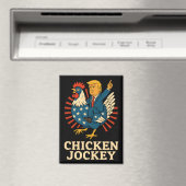 Chicken Jockey Trump Funny Meme Magneet (Insitu (Vaatwasser))