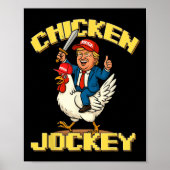 Chicken Jockey Trump Funny Meme Poster (Voorkant)