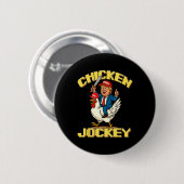 Chicken Jockey Trump Funny Meme Ronde Button 5,7 Cm (Voorkant /achterkant)
