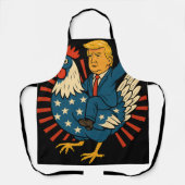 Chicken Jockey Trump Funny Meme Schort (Voorkant)