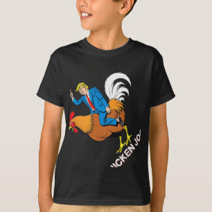 Chicken Jockey Trump Funny Meme Surreal Humor T-sh T-shirt