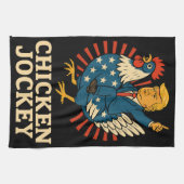 Chicken Jockey Trump Funny Meme Theedoek (Horizontaal)