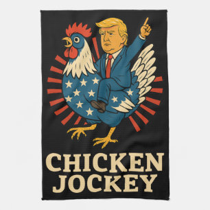 Chicken Jockey Trump Funny Meme Theedoek