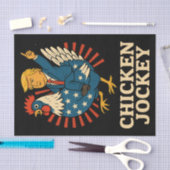 Chicken Jockey Trump Funny Meme Tissuepapier (Craft)