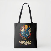 Chicken Jockey Trump Funny Meme Tote Bag (Voorkant)