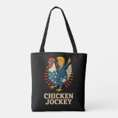 Chicken Jockey Trump Funny Meme Tote Bag (Achterkant)