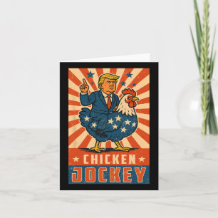 Chicken Jockey Trump Grappige meme 10 Kaart