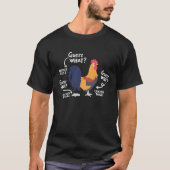 Chicken Joke Guess Why Farm T-shirt (Voorkant)