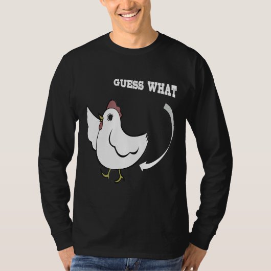 Chicken Joking Raad eens wat T-shirt (Voorkant)