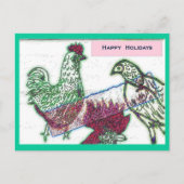 Chicken Joy Christmas Briefkaart (Voorkant)