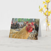 Chicken Kaart (Gele Bloem)