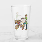 Chicken Keeping Glas (Achterkant)