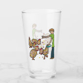 Chicken Keeping Glas (Voorkant)