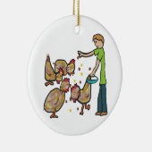 Chicken Keeping Keramisch Ornament (Rechts)