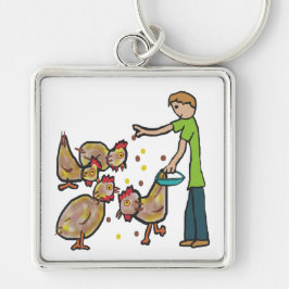 Chicken Keeping Sleutelhanger