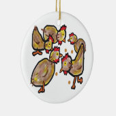 Chicken Keramisch Ornament (Rechts)