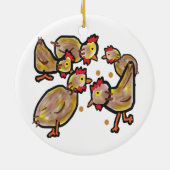Chicken Keramisch Ornament (Achterkant)