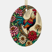 Chicken Keramisch Ornament (Rechts)