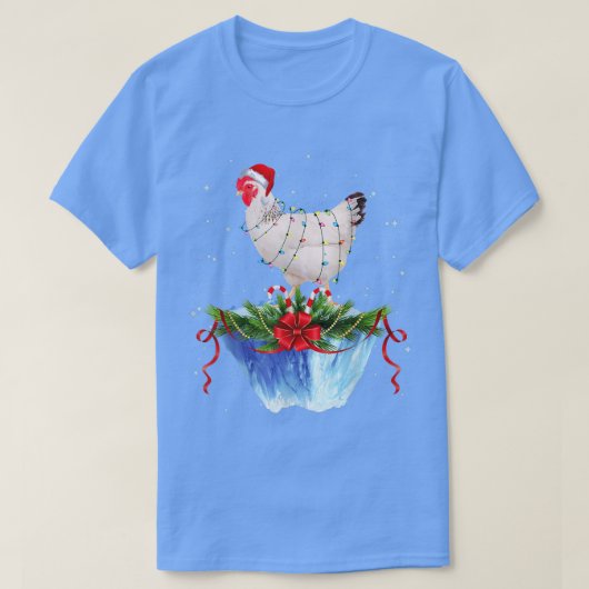 Chicken Kerstlames Xmas Funny T-shirt (Design voorkant)