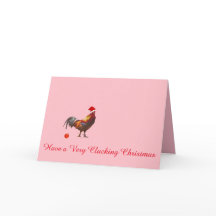 Chicken Kerstmis Personal Photo Wenskaart