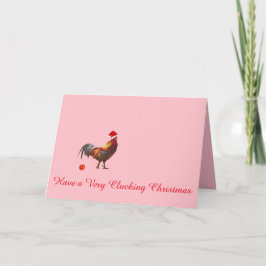 Chicken Kerstmis Personal Photo Wenskaart Feestdagen Kaart