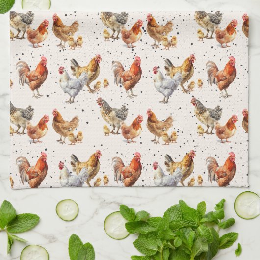 Chicken Kitchen Towel Theedoek (Gevouwen)