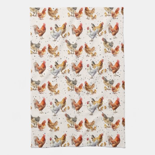 Chicken Kitchen Towel Theedoek (Verticaal)