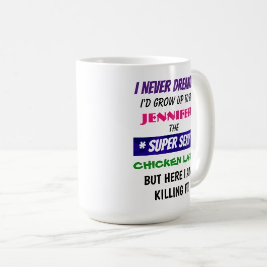  Chicken Lady - 15 oz. Mok (Voorkant rechts)