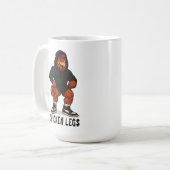 Chicken Legs – Funny Jacked Chicken Gym Workout Koffiemok (Voorkant links)