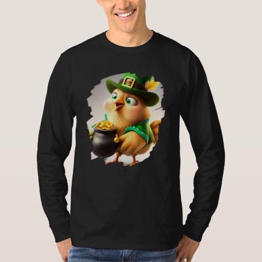 Chicken Leprechaun St Patricks Day Chicken  3 T-shirt (Voorkant)