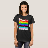 Chicken LGBTQ pride rainbow T-shirt (Voorkant volledig)