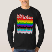 Chicken LGBTQ pride rainbow T-shirt (Voorkant)
