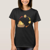 Chicken life cycle chick chicken chicken eggs chic t-shirt (Voorkant)
