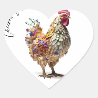 Chicken Life Heart Sticker Hen Rooster Sticker