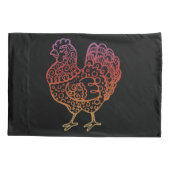  Chicken Lineart Pillowcases Kussensloop (Achterkant-Links)