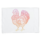  Chicken Lineart Pillowcases Kussensloop (Voorkant-Rechts)