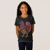 Chicken Lineart T-shirt (Voorkant volledig)