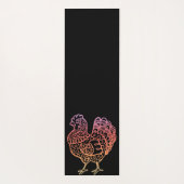 Chicken Lineart Yoga Mat (Achterkant)