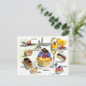 Chicken Little bezoeken Parijs Briefkaart (Staand voorkant)