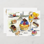 Chicken Little bezoeken Parijs Briefkaart (Voorkant / Achterkant)