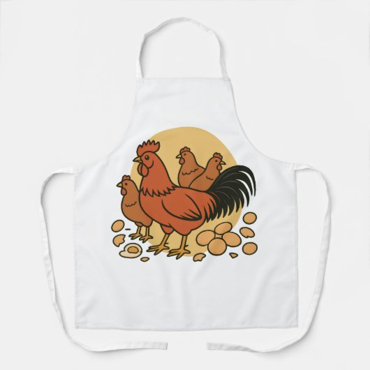 Chicken Lover Apron Schort (Voorkant)