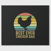 Chicken Lover | Best Ever Chicken Dad Cadeaupapier (Vlak)