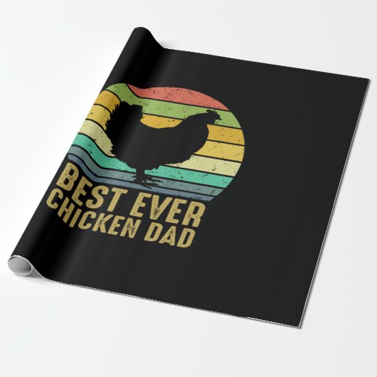 Chicken Lover | Best Ever Chicken Dad Cadeaupapier (Uitgerold)