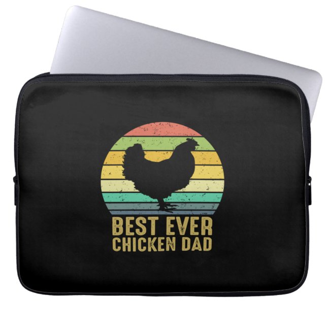 Chicken Lover | Best Ever Chicken Dad Laptop Sleeve (Voorkant)
