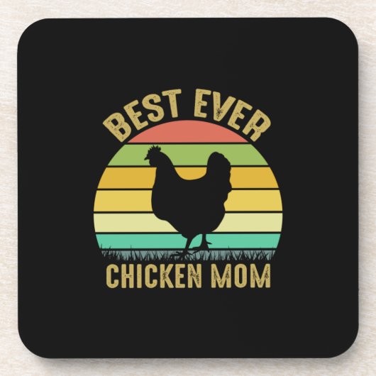 Chicken Lover | Best Ever Chicken Ma Bier Onderzetter (Voorkant)