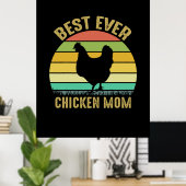 Chicken Lover | Best Ever Chicken Ma Poster (Thuiskantoor)