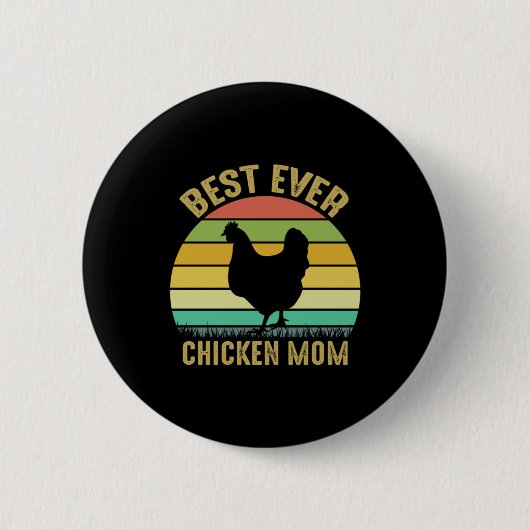 Chicken Lover | Best Ever Chicken Ma Ronde Button 5,7 Cm (Voorkant)