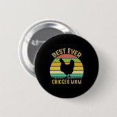 Chicken Lover | Best Ever Chicken Ma Ronde Button 5,7 Cm (Voorkant /achterkant)