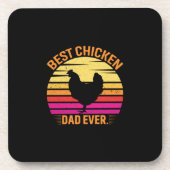 Chicken Lover | Beste kippaap ooit Bier Onderzetter (Voorkant)